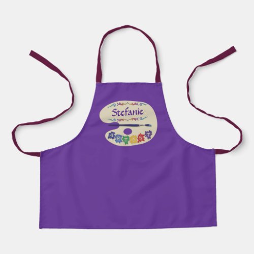 Cute Kids Art Painting Smock Apron