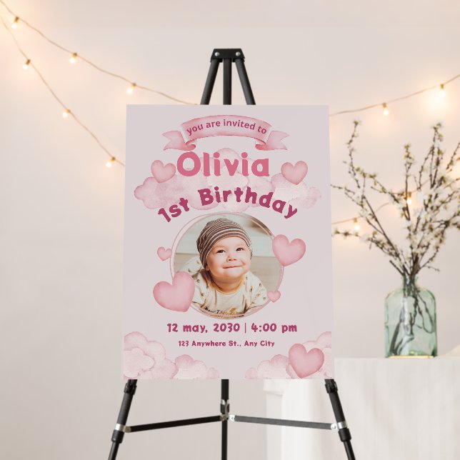 Cute kids birthday  foam board (In Situ (Stand))