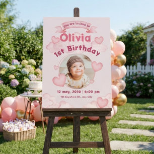 Cute kids birthday foam board