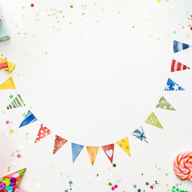 Cute Kids Birthday Party Decor Bunting Flags (Creator Uploaded)