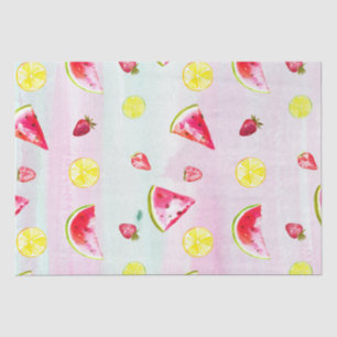 Cute Kids Birthday Watermelon Lemon Tissue Paper
