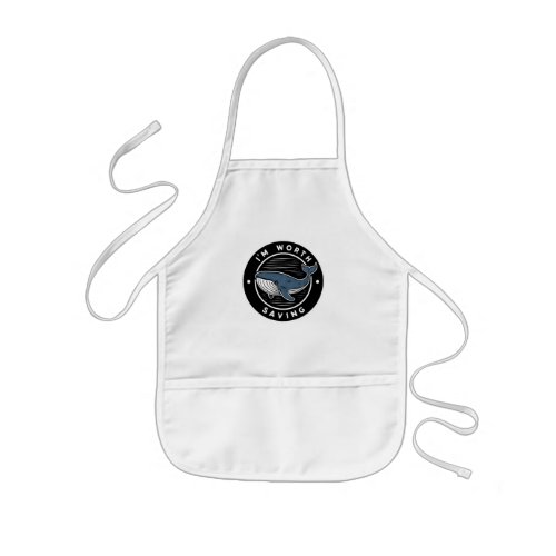 CUTE KIDS BLUE WHALE APRON