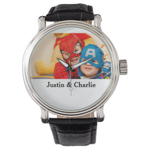 Cute kids boys girls photo family gifts name moder watch