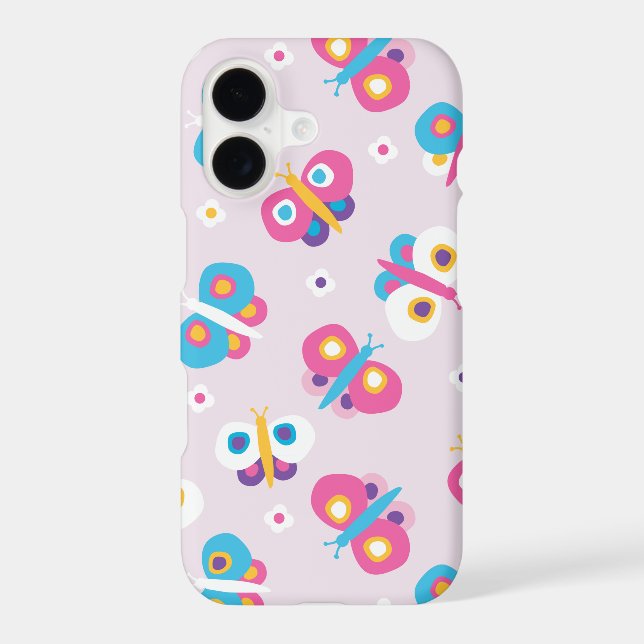 Cute kids butterfly pattern iPhone case (Back)