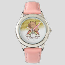Cute Kids Capybara Rainbow Watch