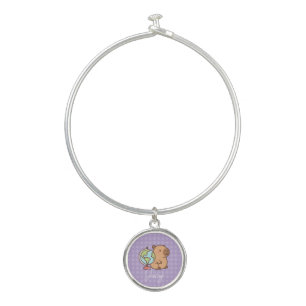 Cute Kids Capybara School Bangle Bracelet