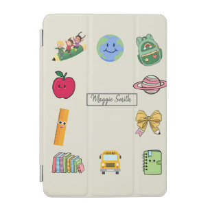 Cute Kids Cartoon School Memories Personalize iPad Mini Cover