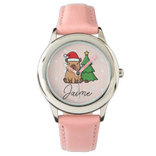 Cute Kids Christmas Capy Watch
