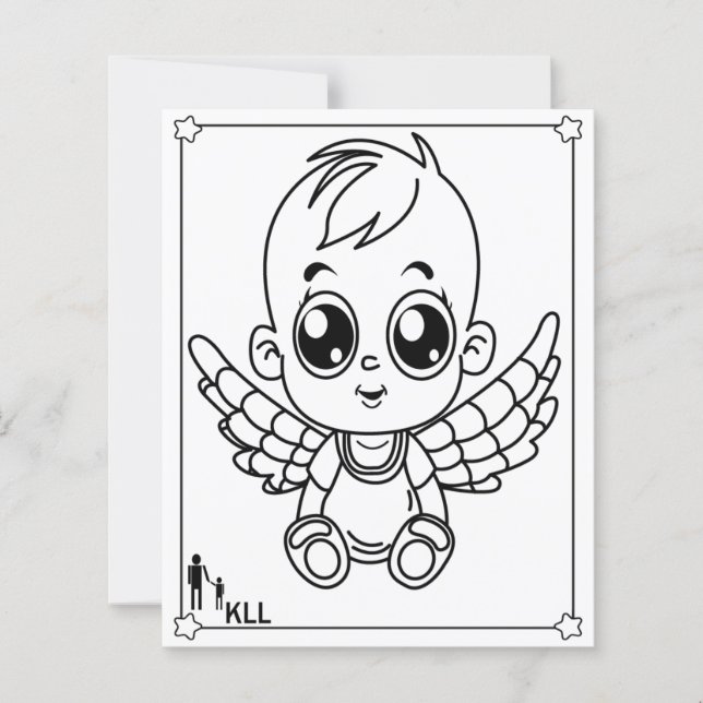 Cute kids coloring pages (Front)