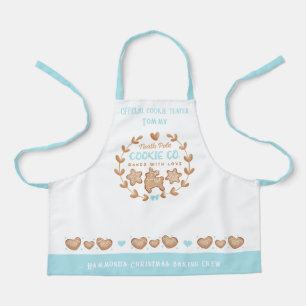 Cute Kids' Cookie Baking Name Christmas Apron