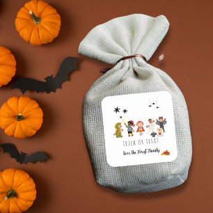 Cute Kids Costume Halloween Party Sticker