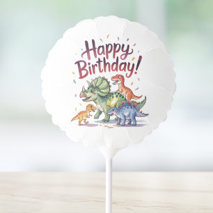 Cute Kids Dinosaur Birthday Balloon