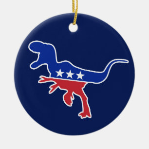 Cute kids dinosaur ceramic ornament