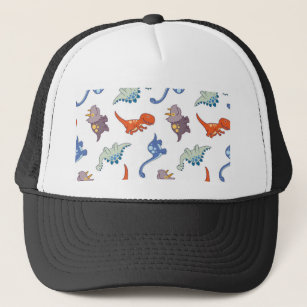 Cute Kids Dinosaur Pattern Trucker Hat