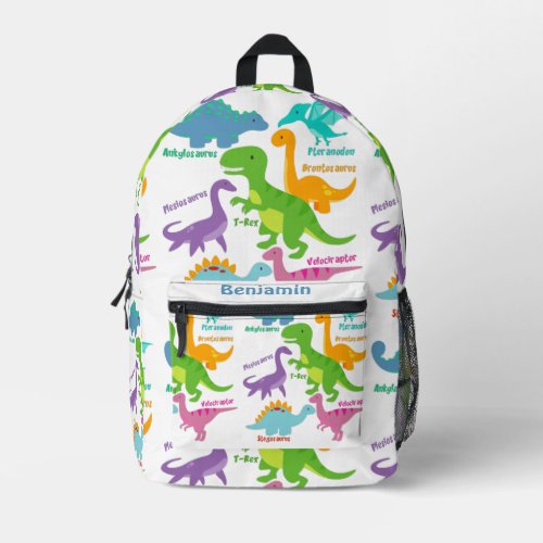 Cute Kids Dinosaur Printed Backpack