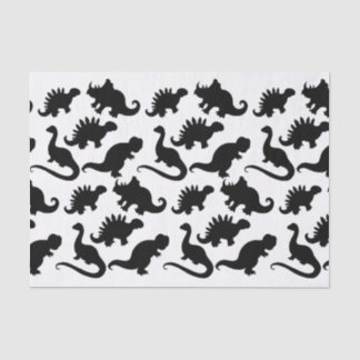 Cute Kids Dinosaurs Illustrations Tissue Paper