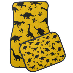 Cute kids dinosaurs pattern Colorful dinosaurs on Car Floor Mat