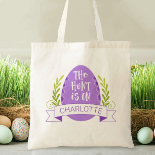 Cute Kids Easter Egg Hunt Tote Bag