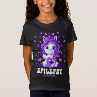 Cute Kids Epilepsy Awareness Unicorn T-Shirt