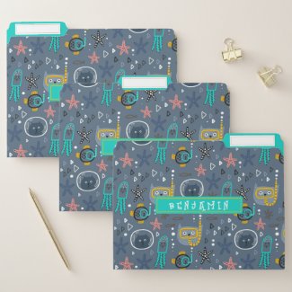 Cute Kids Fish Cats Starfish Jellyfish Undersea