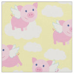Cute Kids Flying Pigs Baby Nursery Piggy Fabric