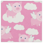 Cute Kids Flying Pigs Baby Nursery Piggy Fabric