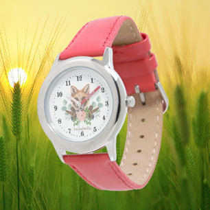 cute kids fox lovers add name watch