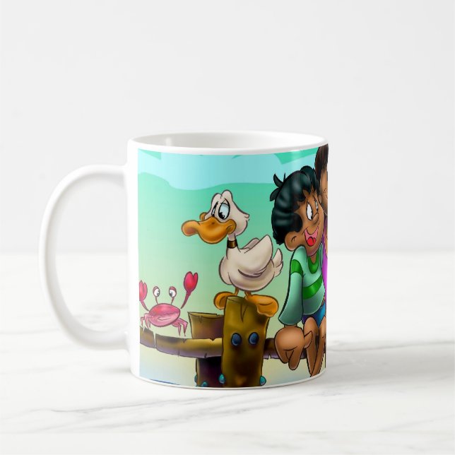 Cute Kids From Guatamala Coffee Mug (Left)