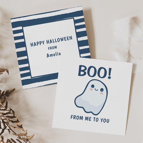 Cute Kids Ghost Halloween Holiday Card