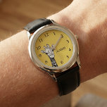Cute Kids Giraffe Personalized Watch<br><div class="desc">Cute yellow giraffe personalized name watch. easy to personalize and will make a great gift for christmas,  birthdays,  and all other occassions.</div>