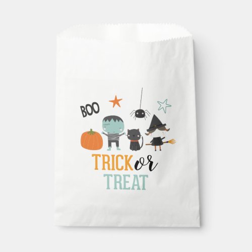 Cute kids Halloween Birthday Trick or Treat Party Favor Bag