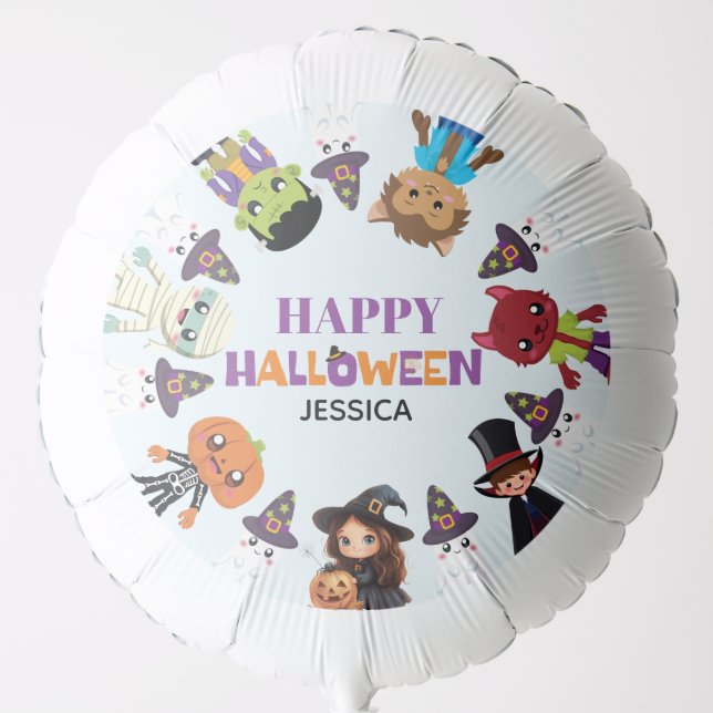 Cute Kids Halloween Costume Party Balloon (Front)
