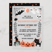 Cute Kids Halloween party Invitation (Front/Back)