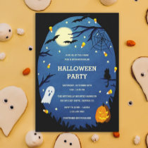 Cute Kids Halloween Party Invitations