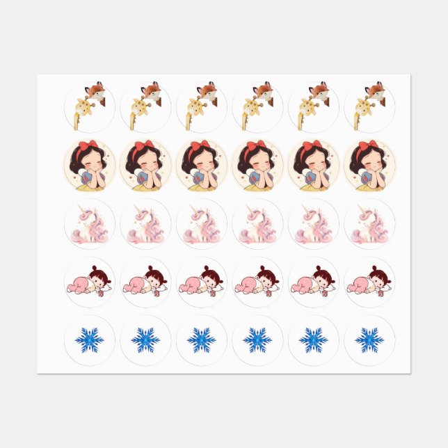 cute kids' labels (Sheet)
