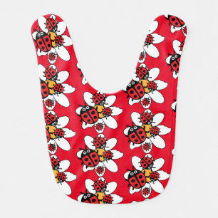Cute Kids ladybird Family   Baby Bib