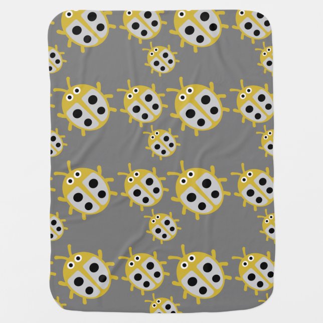 Cute Kids ladybird Family Baby Blanket (Front)