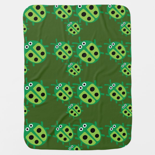 Cute Kids ladybird Family Baby Blanket (Front)