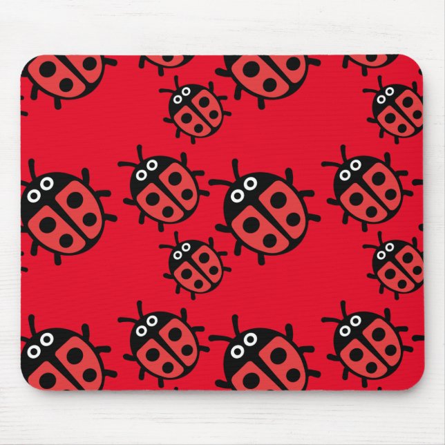 Cute Kids ladybird Family   Mouse Pad (Front)