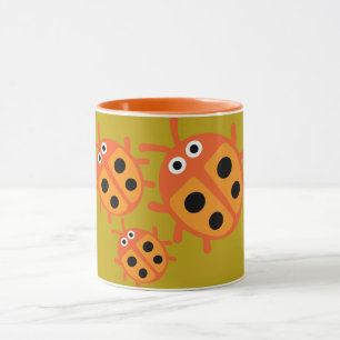 Cute Kids ladybird Family Mug