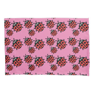 Cute Kids ladybird Family Pillow Case