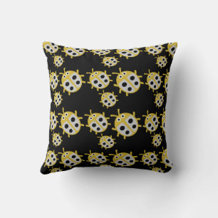 Cute Kids ladybird Family  Throw Pillow