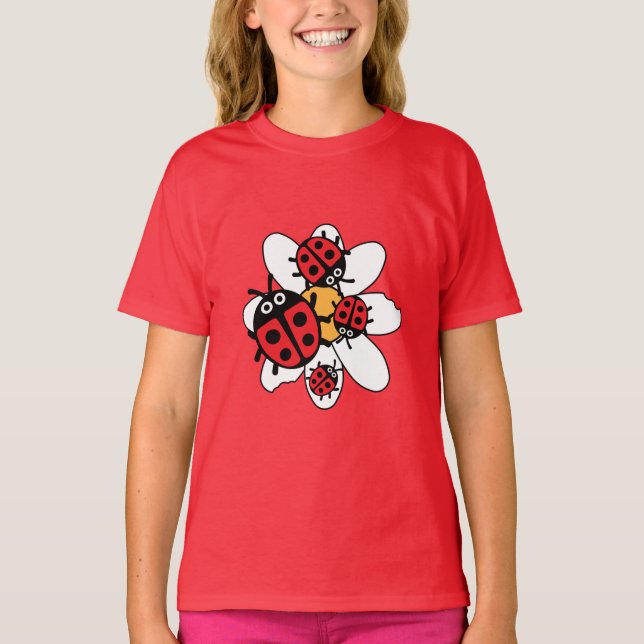 Cute Kids ladybug T-Shirt (Front)