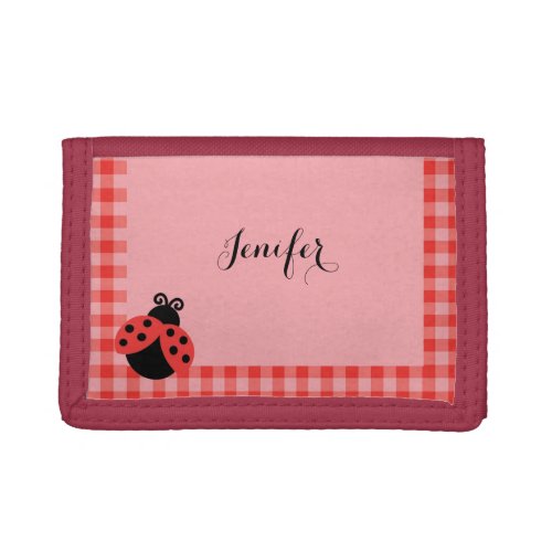 cute kids ladybug wallet