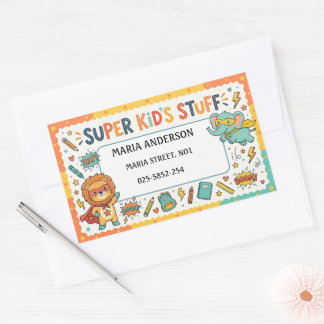 Cute Kids Name Labels : If Found Return