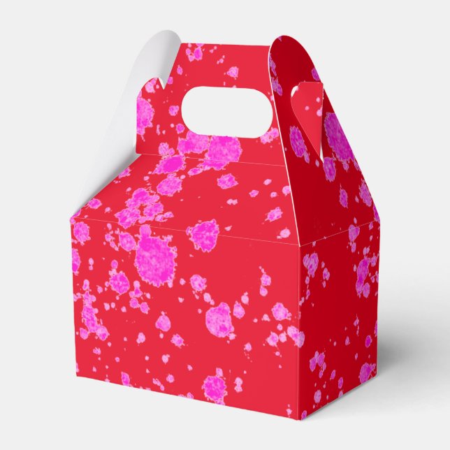 Cute Kids Paint Birthday Party Favor Box (Front Side)