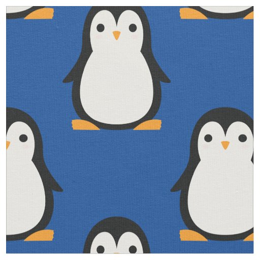 Cute Kids Penguin Cartoon Baby Nursery Fabric