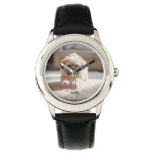 Cute Kid's Personalized Lhasa Apso Watch