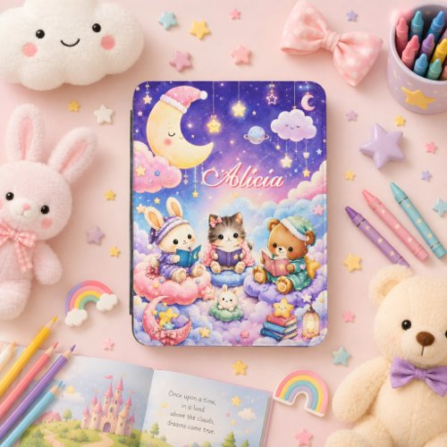 Cute Kids Personalized Name Kindle Cover