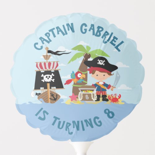Cute Kids Pirate Party Balloon